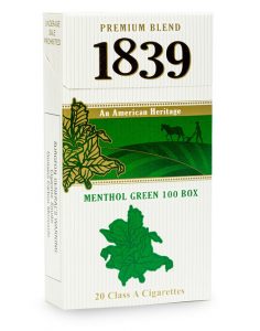 1839 Menthol Green 100 Box