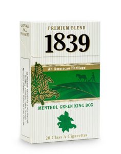 1839 Menthol Green King Box