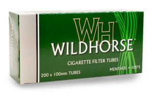 Wildhorse Tubes Menthol 100mm Size
